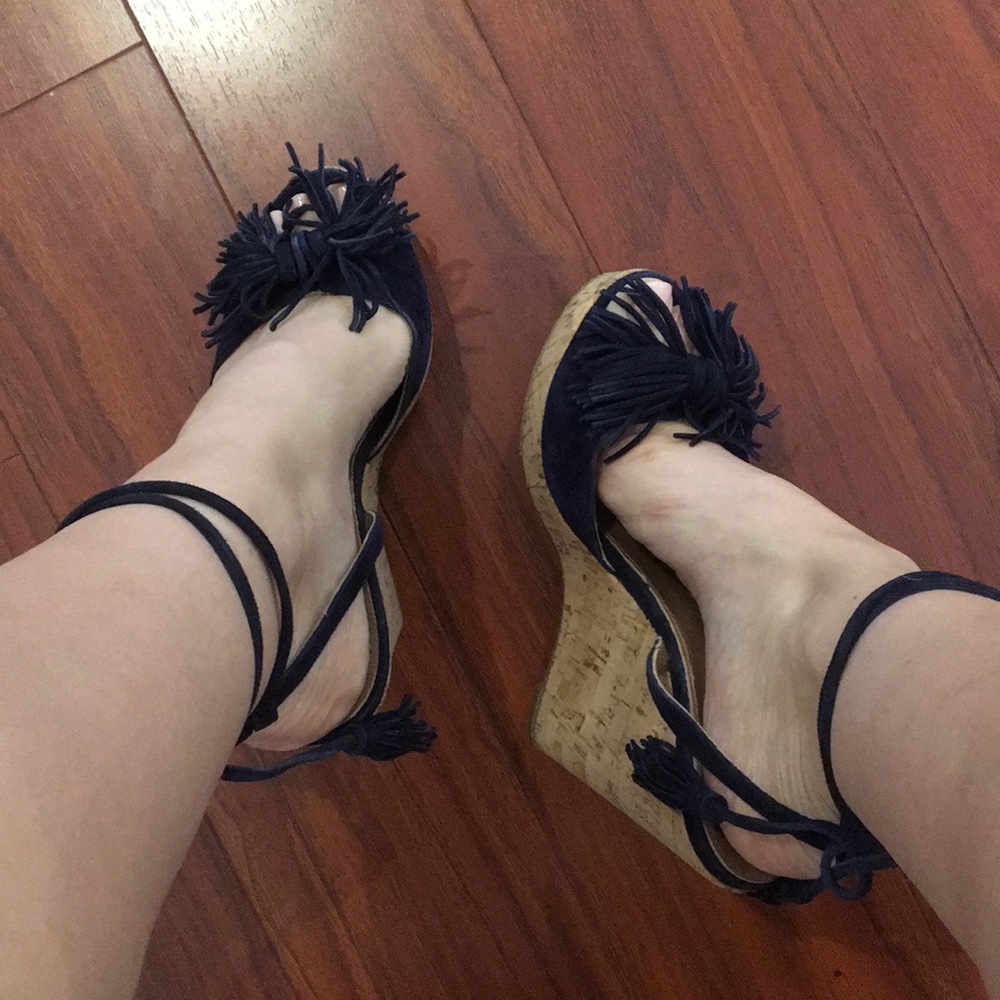 Aquazzura cork wedges