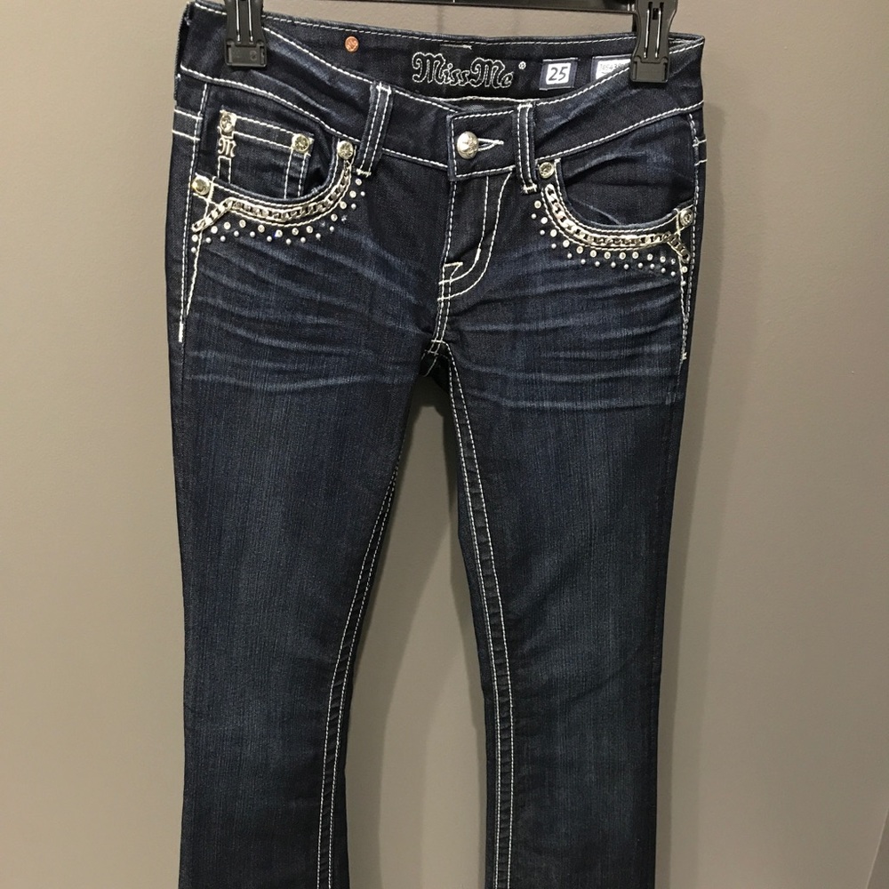 Miss me bootcut studded jeans size 25