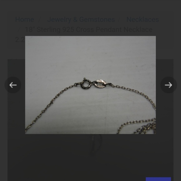 Girl's 925 18" Chain with Cross Pendant Kids - Picture 3 of 4