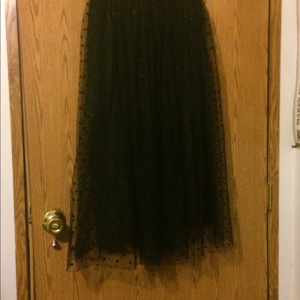 Black tulle skirt