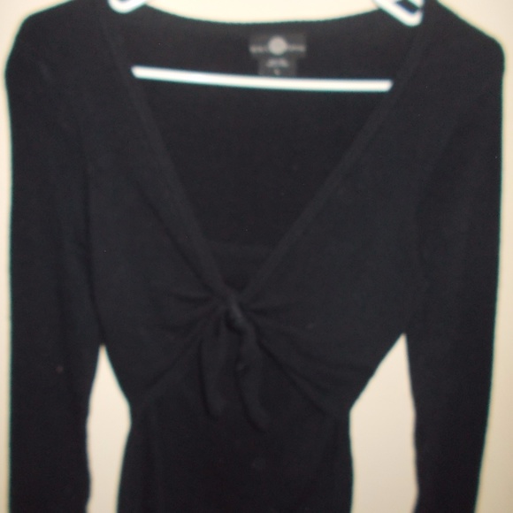 VINTAGE IT'S OUR TIME BLACK TIE SWEATER SZ. L - Picture 1 of 1