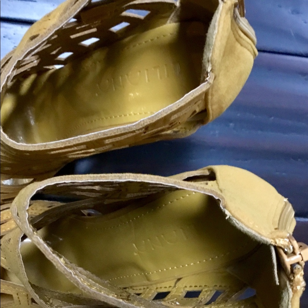 Liliana Mallika Cutout Cork Wedge NWOB - Picture 5 of 8