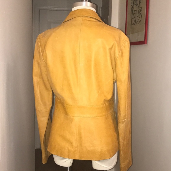 Wilson’s Light Golden Tan Leather Blazer Size M😘 - Picture 6 of 8