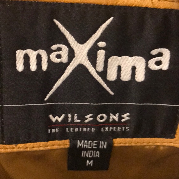 Wilson’s Light Golden Tan Leather Blazer Size M😘 - Picture 7 of 8