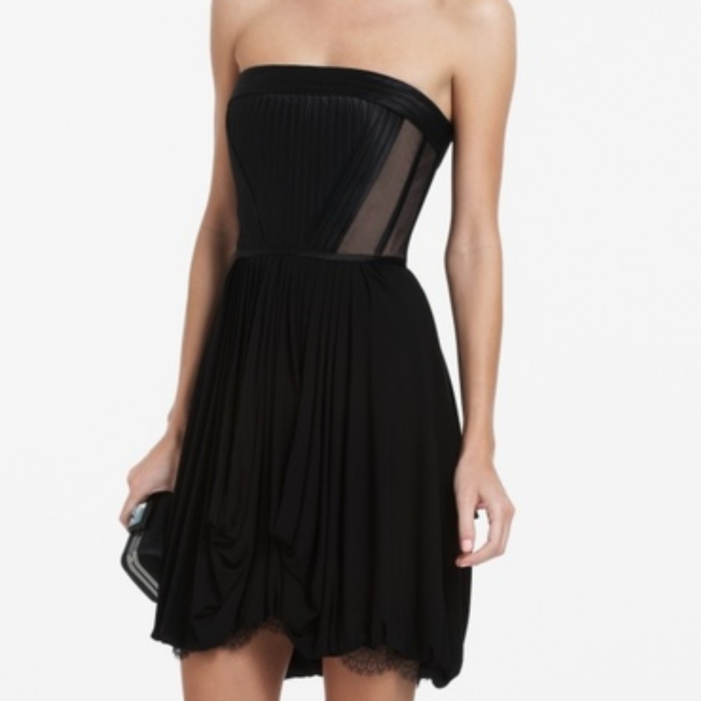 BCBG Reyna bustier cocktail dress