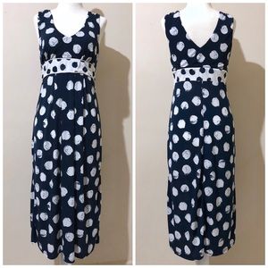 {MERONA} Navy & White Polkadot Dress