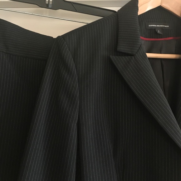 Express pinstripe skirt suit - Picture 2 of 2