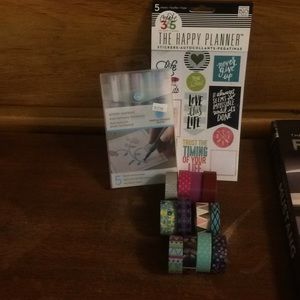 MAMBI stickers, washi, Martha Stewart pens lot