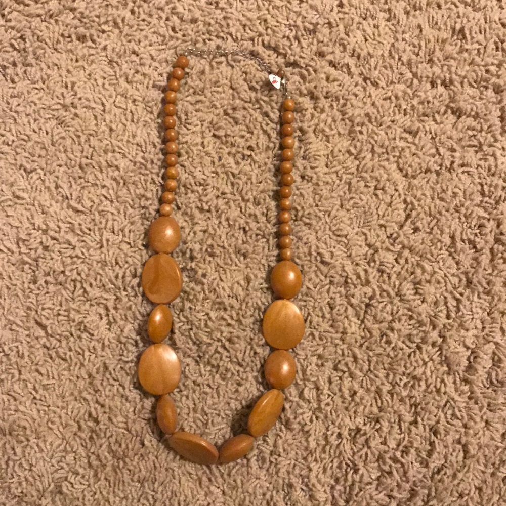 Long Wooden Necklace