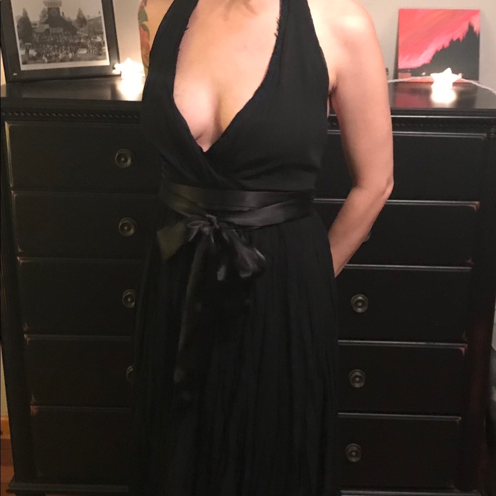 ABS Marilyn Monroe style black dress