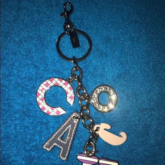 Authentic Coach “letters” keychain fob - Picture 2 of 3