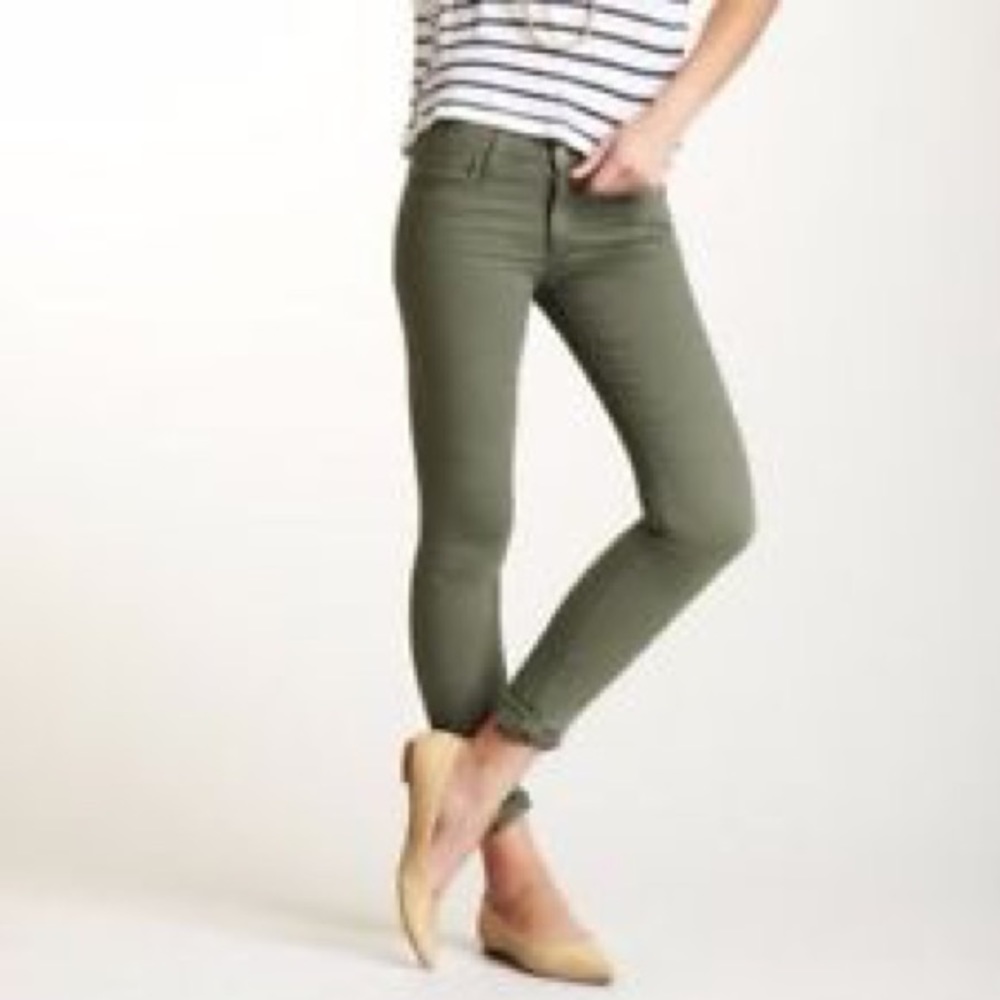 Zara Basic Denim Olive/Sage Green Jeans