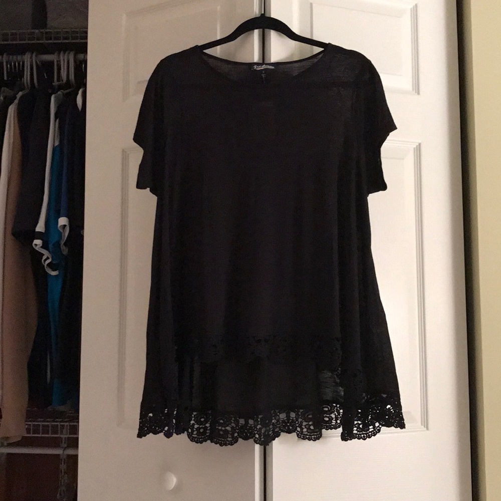 Black high low top