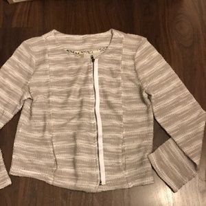 Dolan tweed-y moto jacket