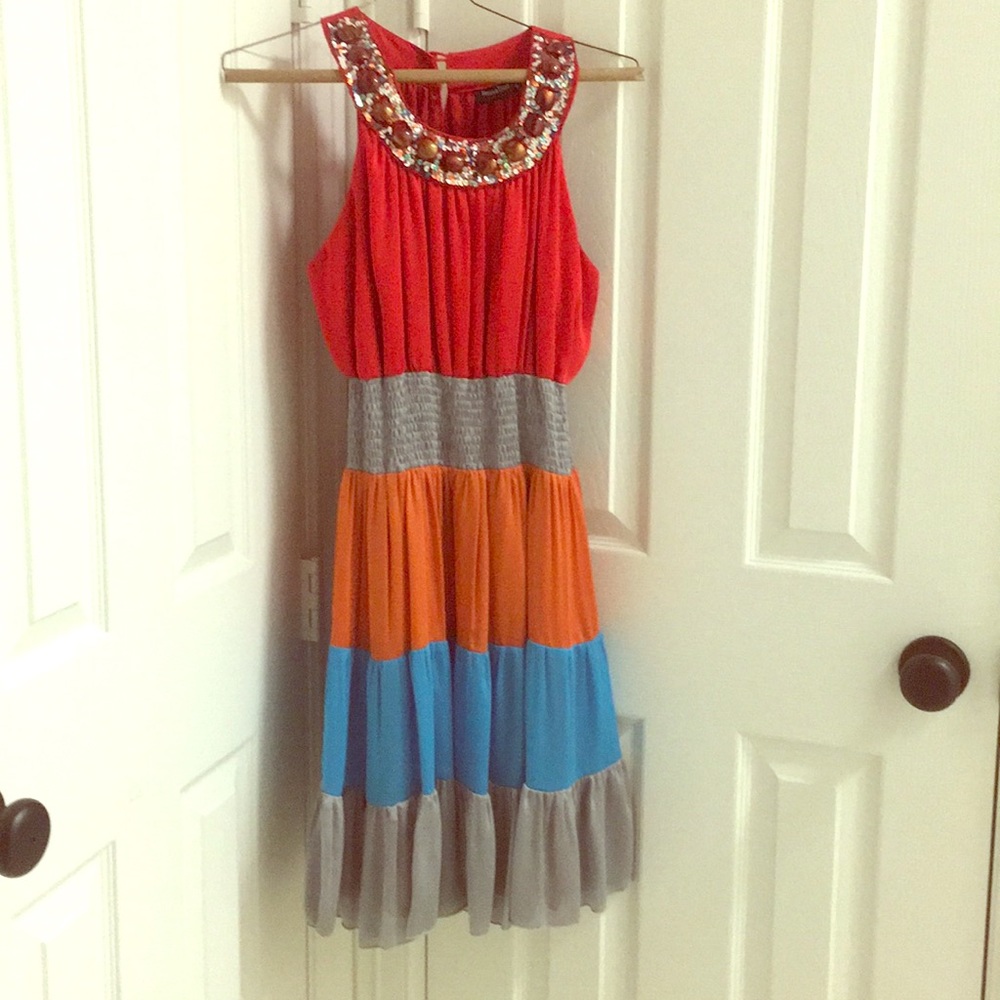 Dress with embellishments