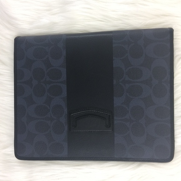 IPad 1st Gen Coach Signature Blue Leather Case - Picture 5 of 7