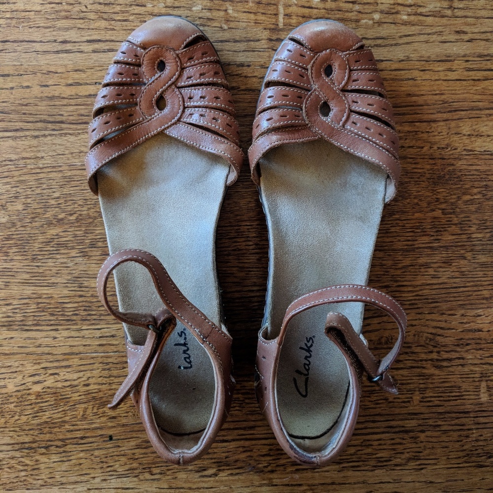 Clarks Leather Sandals