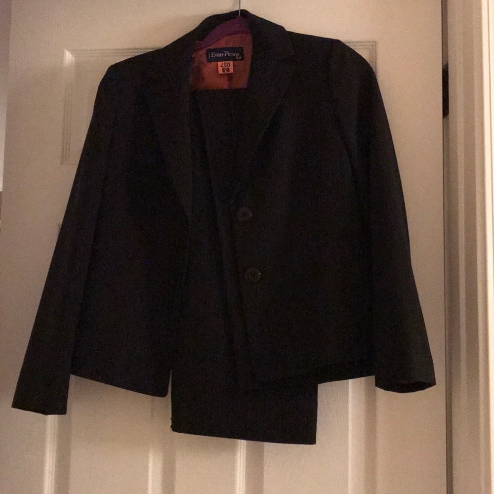 Two piece black suit