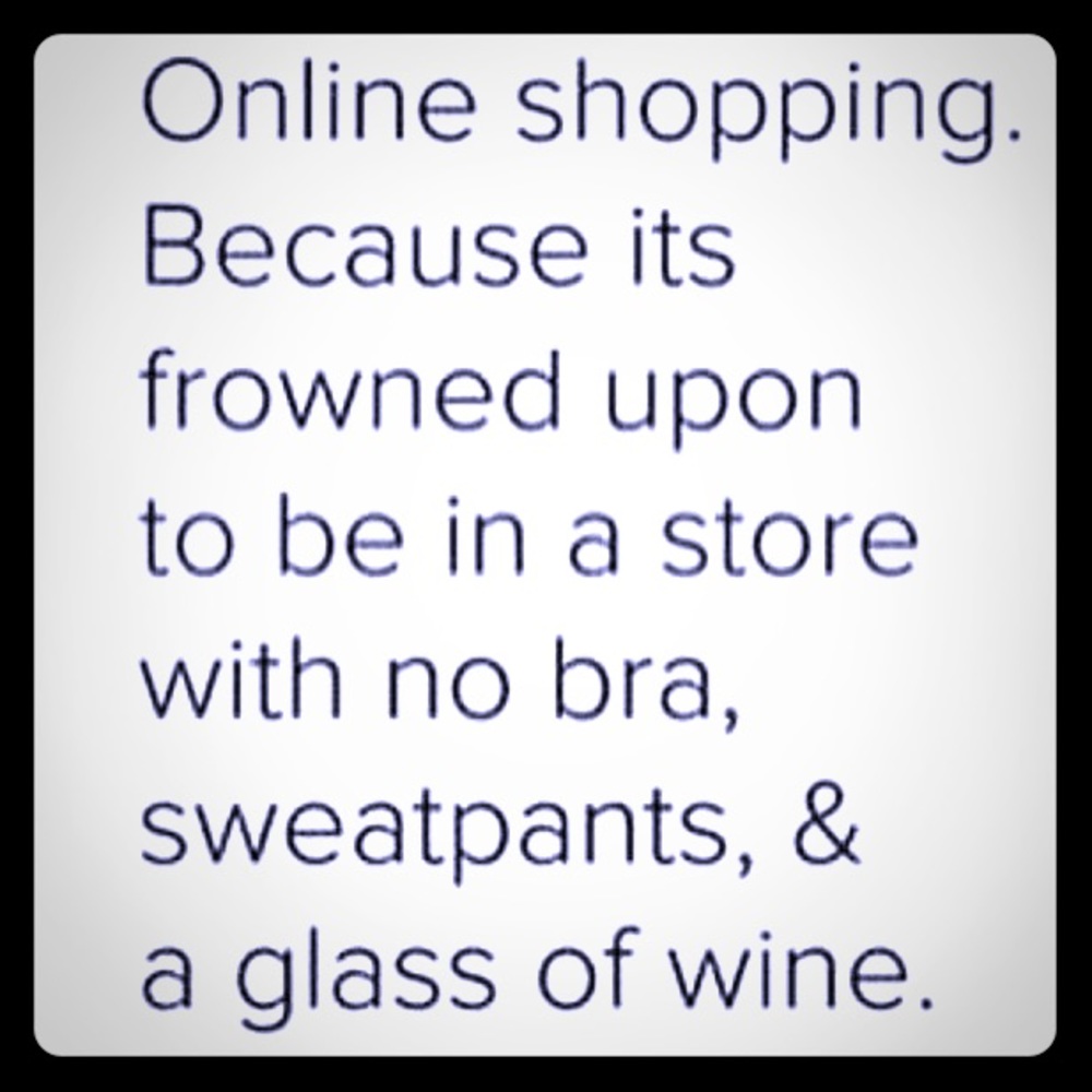 Cheers to online shopping 🥂👠🕶👛🍸🙌