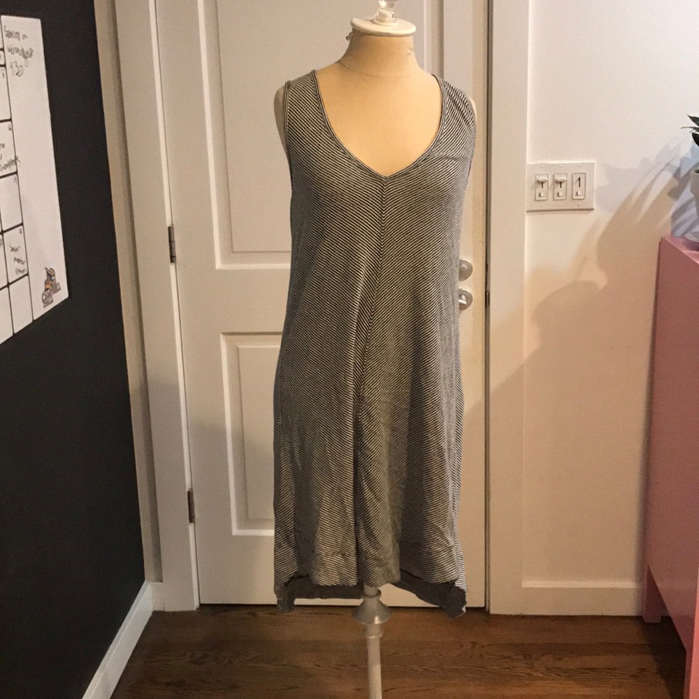 Banana Republic striped tee shirt dress