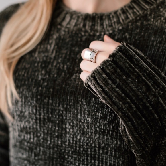 11thstreet Sweaters - Olive Chenille Soft Sweater 💕1 Day Sale💕