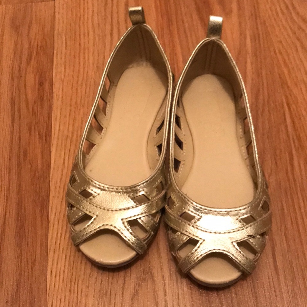 Gold slippers