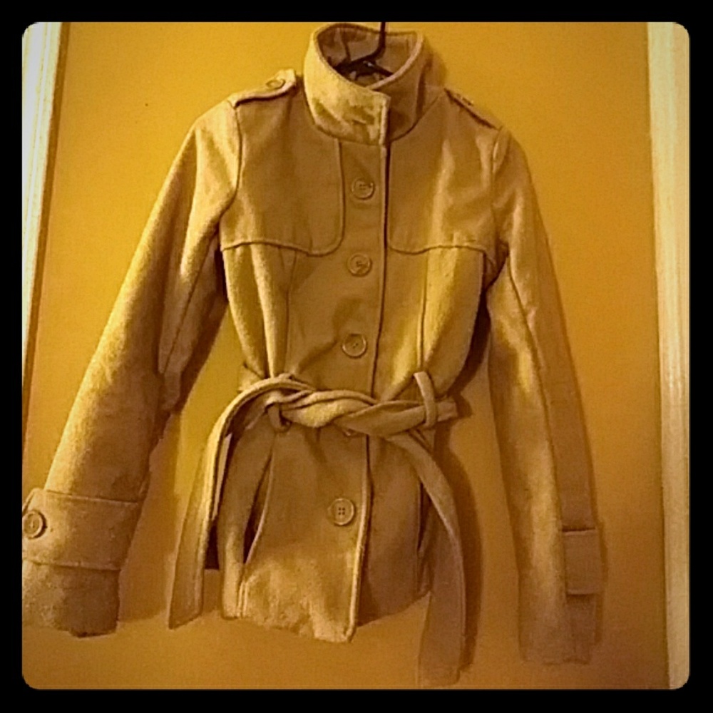 Pea coat beige small