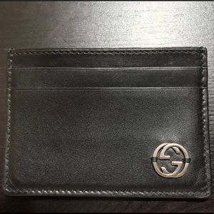 Gucci 100% Leather Mens Card Holder