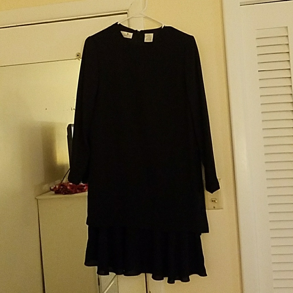 Black sheath dress