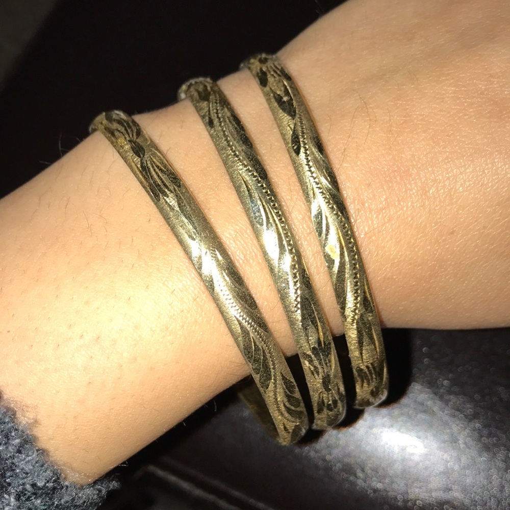 Gold bracelets