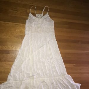 Anthropologie White Maxi Dress