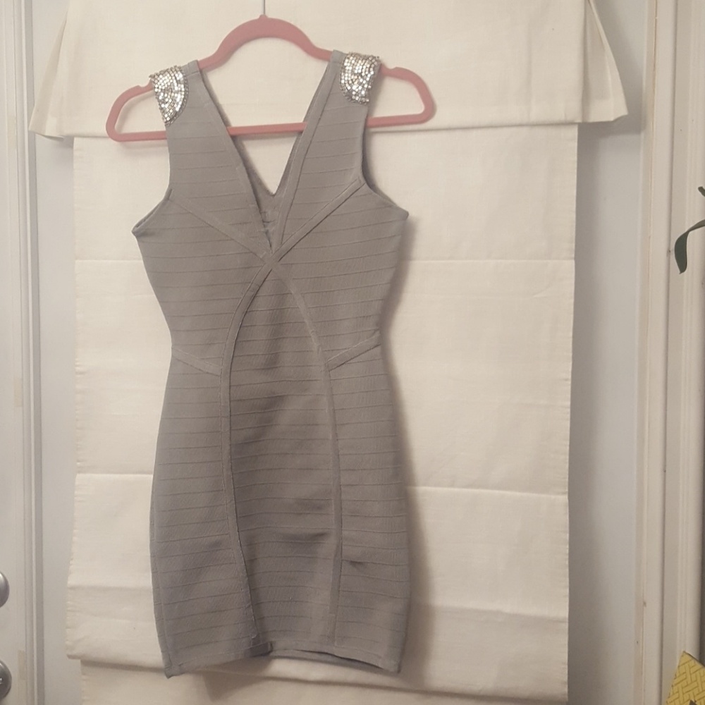 Grey bodycon dress