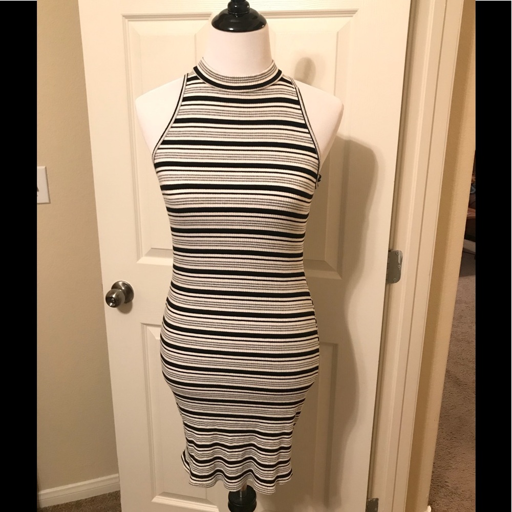 Stripped mini dress