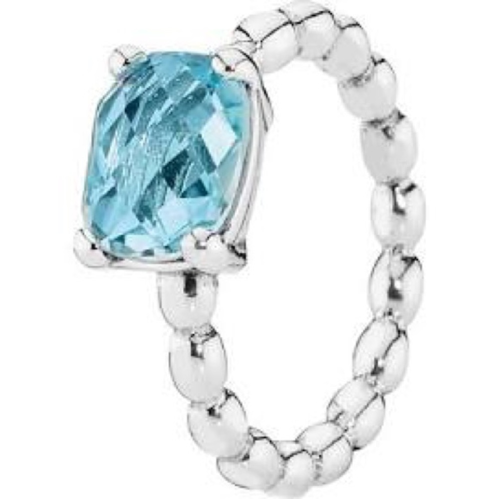 Blue topaz pandora ring DISCONTINUED