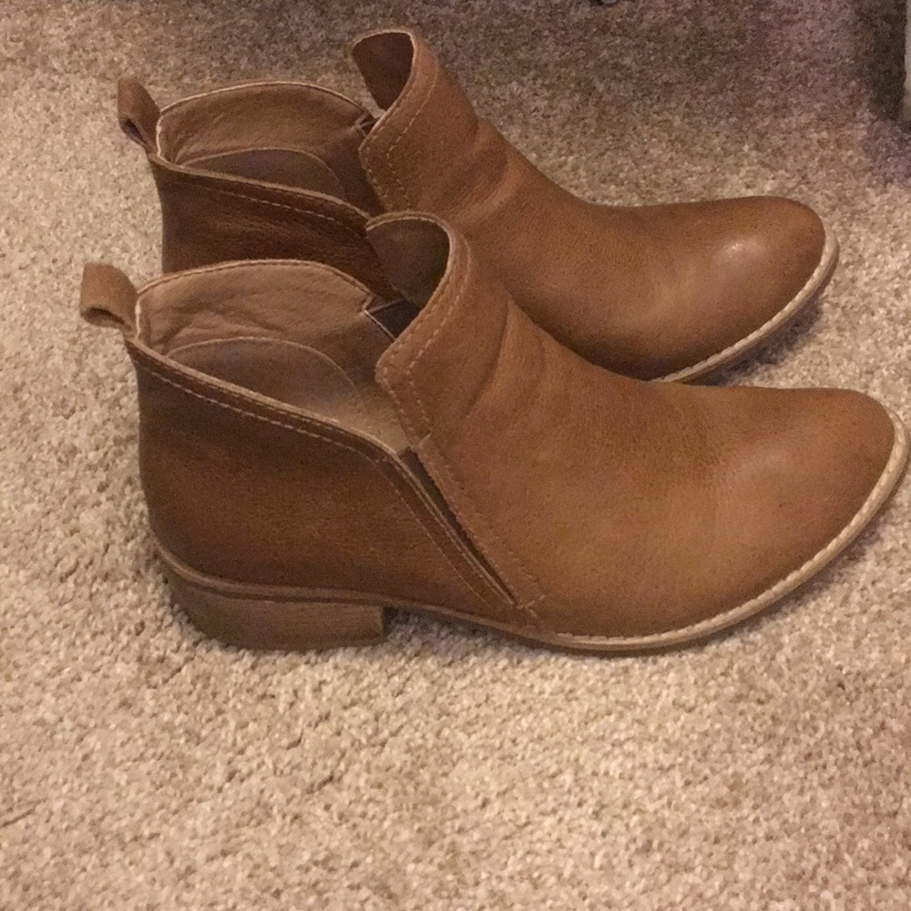 Leather booties size 8