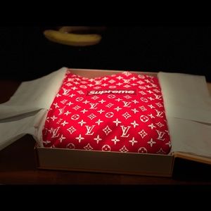Supreme X Louie Vuitton monogram all over sweater