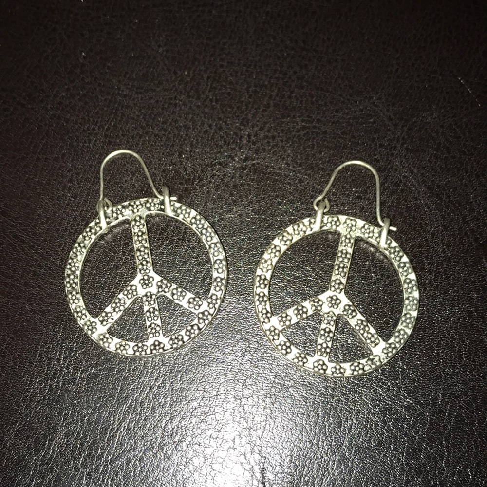 Peace earrings