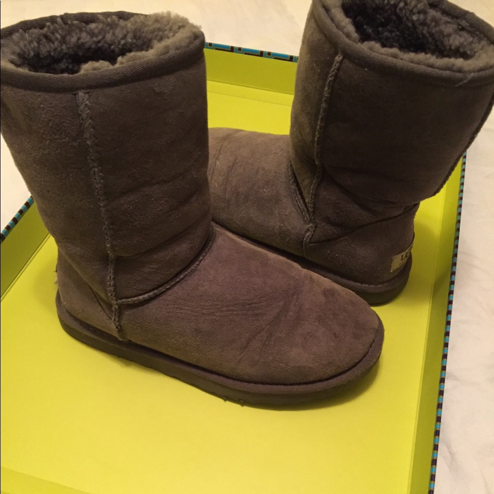 UGG Short Grey Suede Short Boot