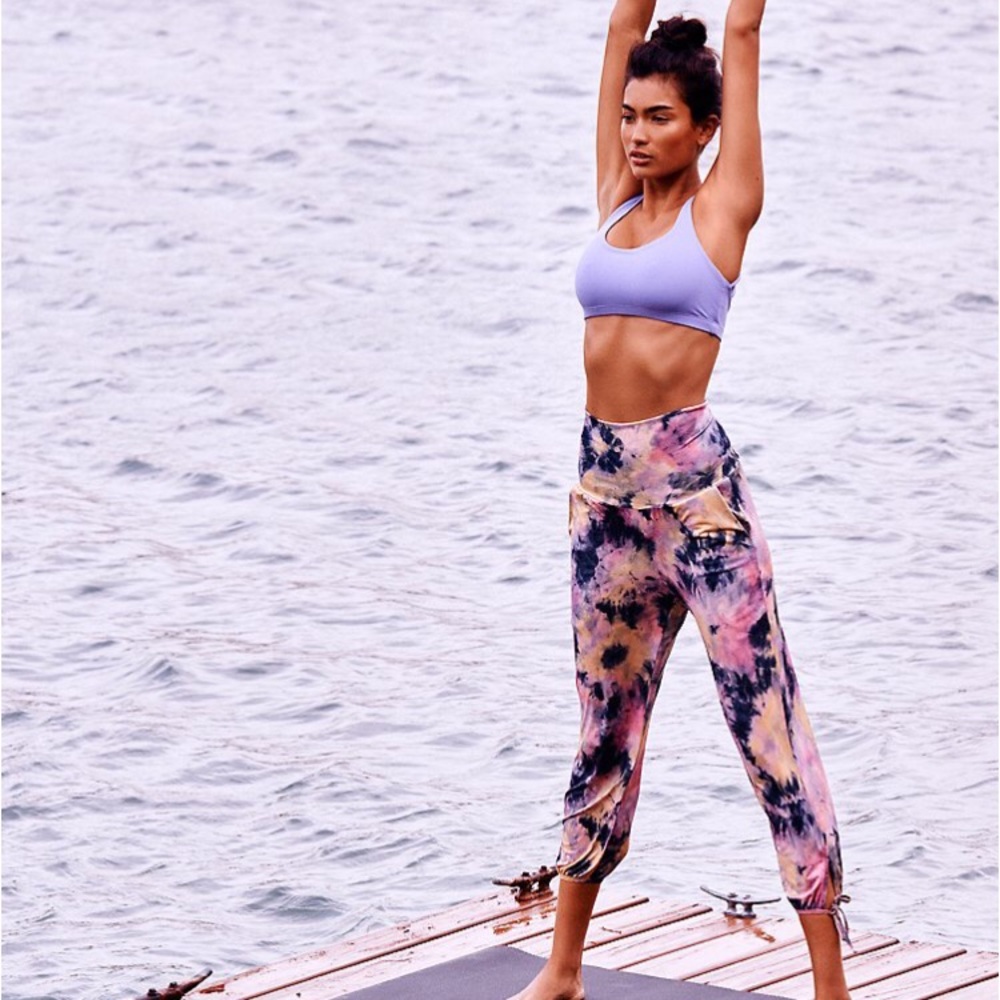 Free people movement tie dye harem pant
