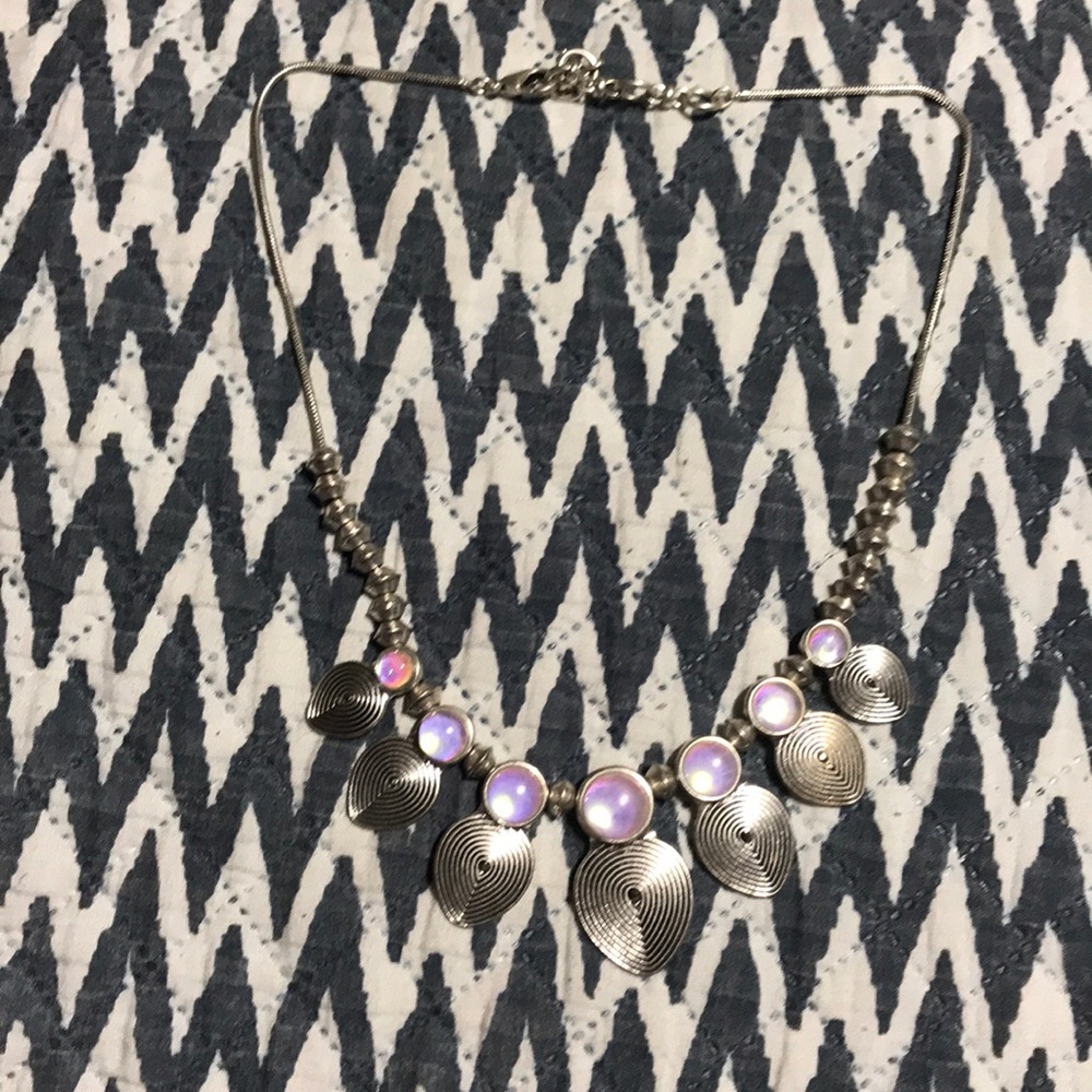 Tribal moonstone pendant necklace