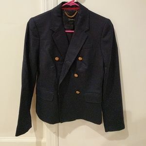 Navy wool blazer