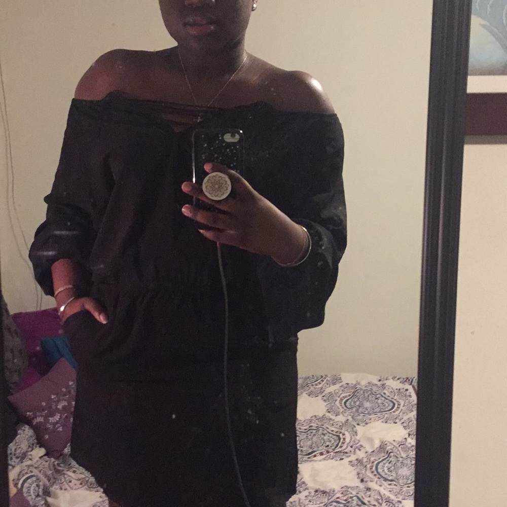 Express Black Smock Dress