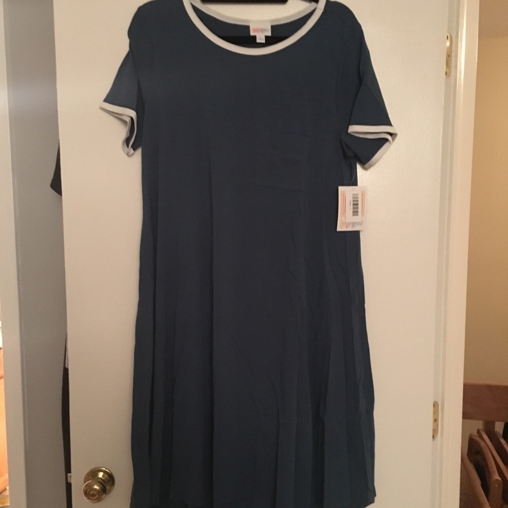 Large teal Carly with white trim!