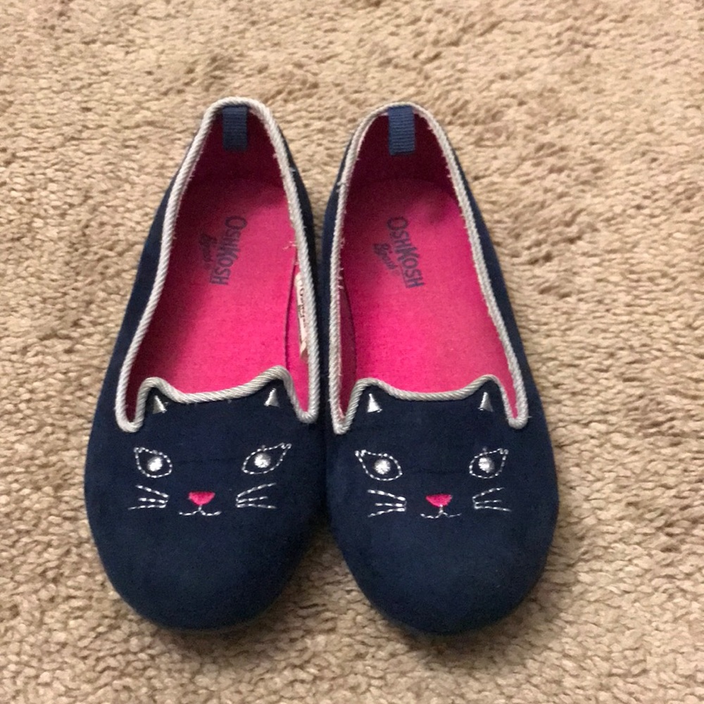 Navy dress slippers