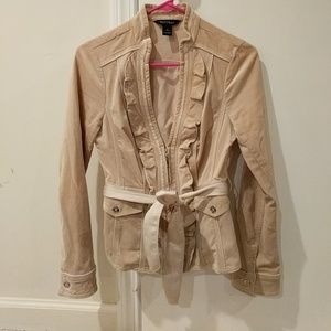 Beige velvet blazer