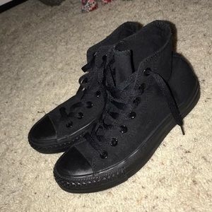 All black converse