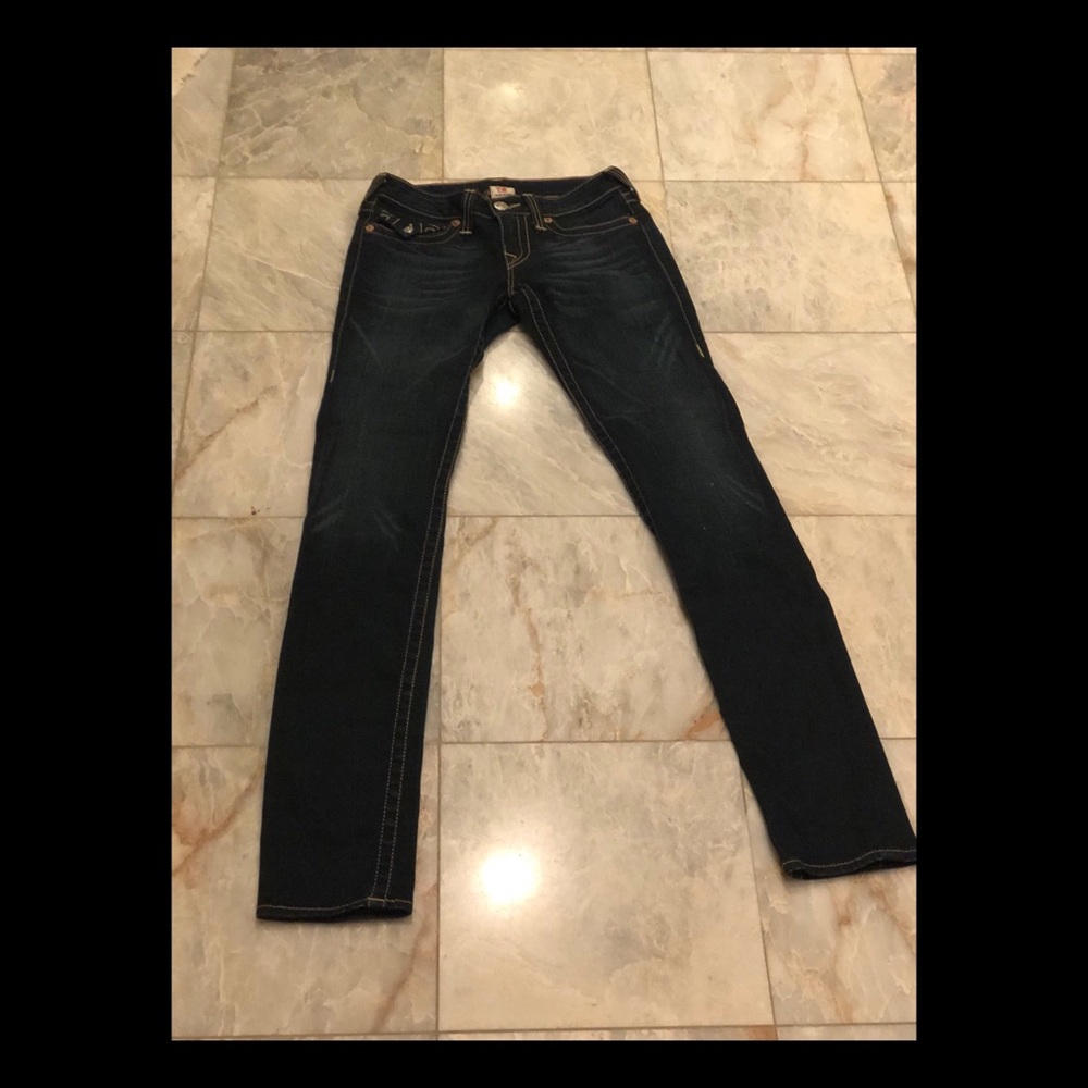 Perfect Size 27 dark wash true religion jeans