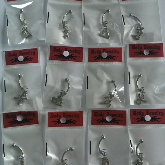 12 Zodiac Sign Belly Button Rings Value Pack - Picture 3 of 7