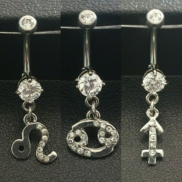 12 Zodiac Sign Belly Button Rings Value Pack - Picture 7 of 7