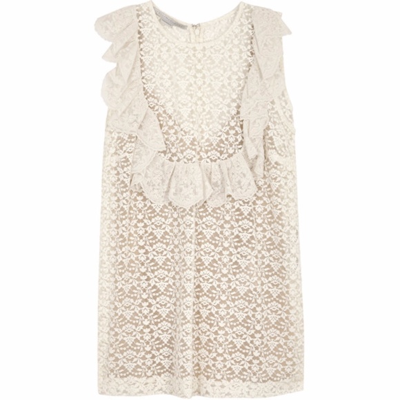 Stella McCartney Ruffle Lace Blouse Size Small - Picture 3 of 7